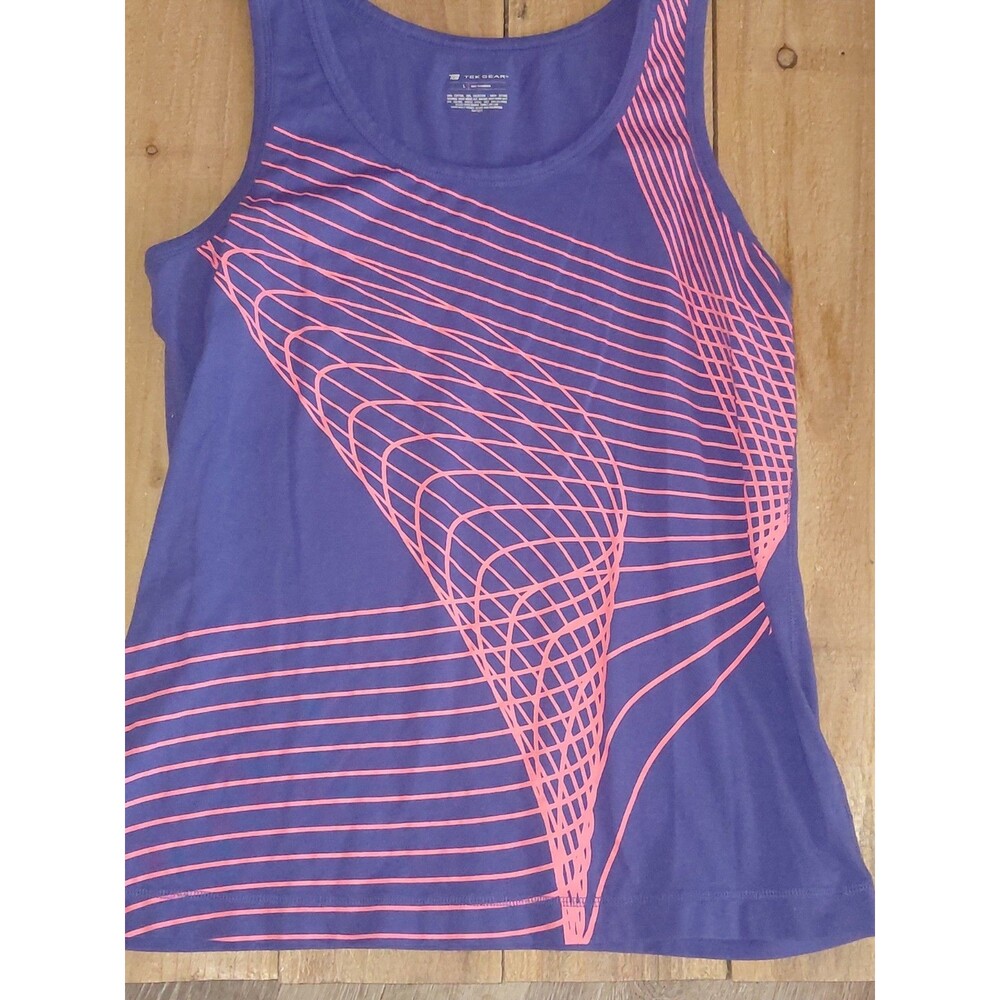 Tek Gear Large Purple And Coral Tank Top Women's